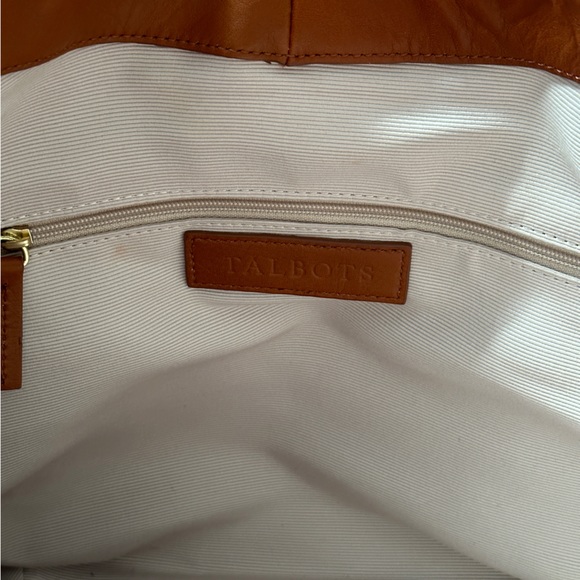 Talbots Denim and Leather handbag - Picture 2 of 6